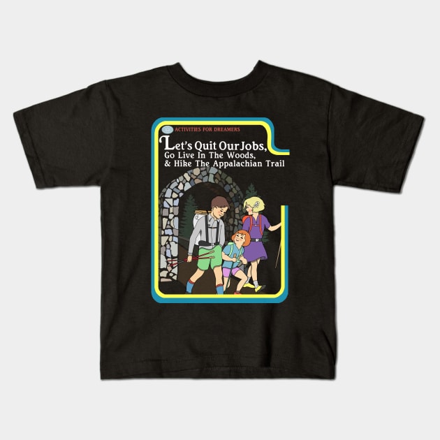 Lets Hike The Appalachian Trail Kids T-Shirt by Limit Break Merch